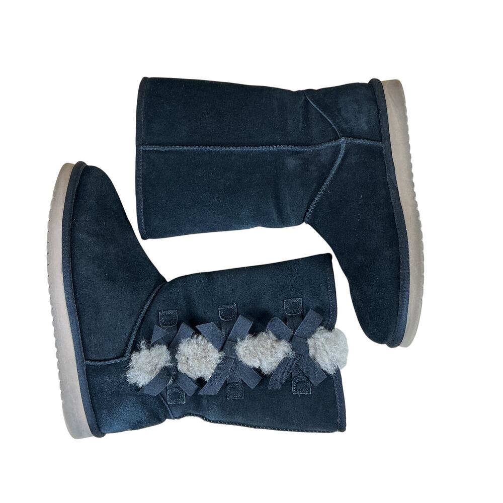 Koolaburra by UGG Victoria Boots Women’s 10 Wide Dark Blue Suede Tall 1015875W